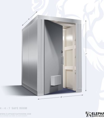 Elephant safe room with dimensions 4 x 4