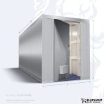 Elephant safe room with dimensions 6 x 10