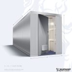 Elephant safe room with dimensions 6 x 12