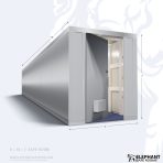 Elephant safe room with dimensions 6 x 18