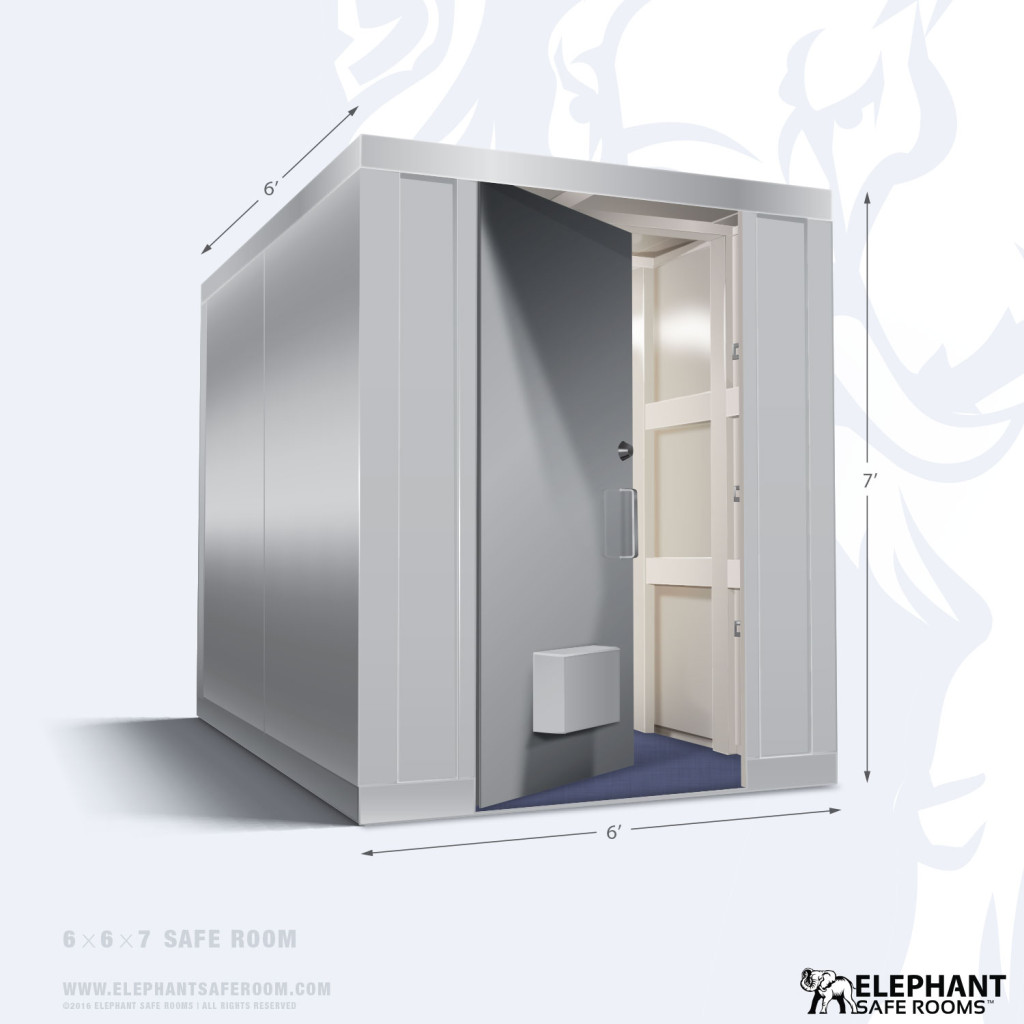 Elephant safe room with dimensions 6 x 6